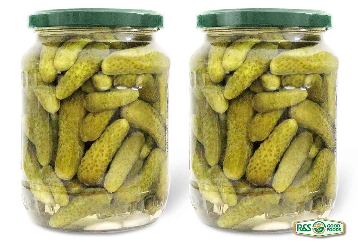 Pickled Gherkins & Cucumbers in Vinegar or in Brine